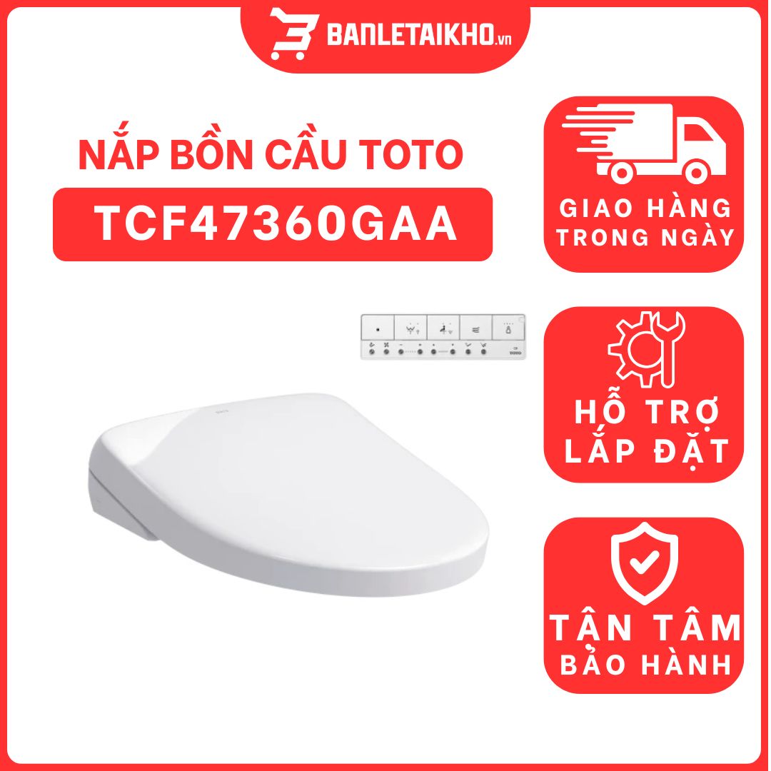 Nắp rửa điện tử Washlet S7 TOTO TCF47360GAA (W23) 1 nap-bon-cau-toto-TCF47360GAA-cua-toto-banletaikho-1