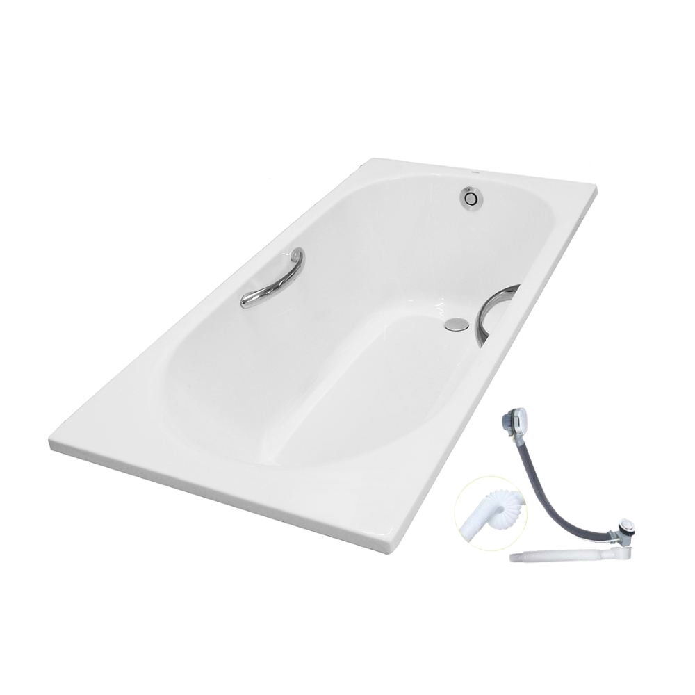 Bồn tắm TOTO PAY1510HV#W TVBF411 nhựa 1m5 tay vịn gồm bộ xả thải 1 Bồn tắm TOTO PAY1510HV#W TVBF411 nhựa 1m5 tay vịn gồm bộ xả thải