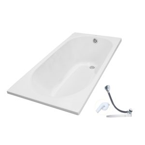 Bồn tắm TOTO PAY1510V#W TVBF411 nhựa 1m5 gồm bộ xả thải