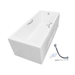 Bồn tắm yếm TOTO PAY1725HVC#W TVBF411 nhựa 1m7 tay vịn gồm bộ xả thải