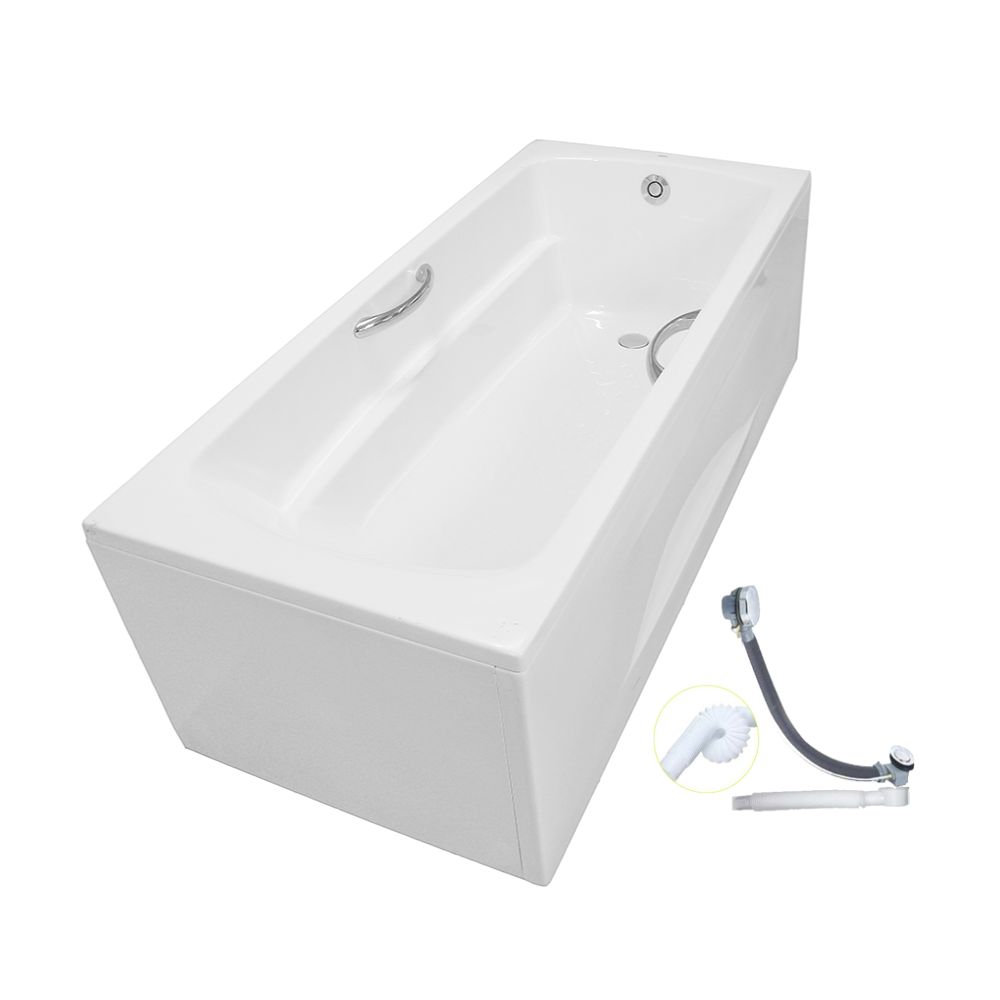 Bồn tắm yếm TOTO PAY1735HVC#W TVBF411 nhựa 1m7 tay vịn gồm bộ xả thải 1 Bồn tắm yếm TOTO PAY1735HVC#W TVBF411 nhựa 1m7 tay vịn gồm bộ xả thải