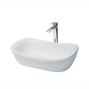 Chậu lavabo đặt bàn Galalato TOTO PJS07WE#GW (PJS07WEGW) trắng bóng
