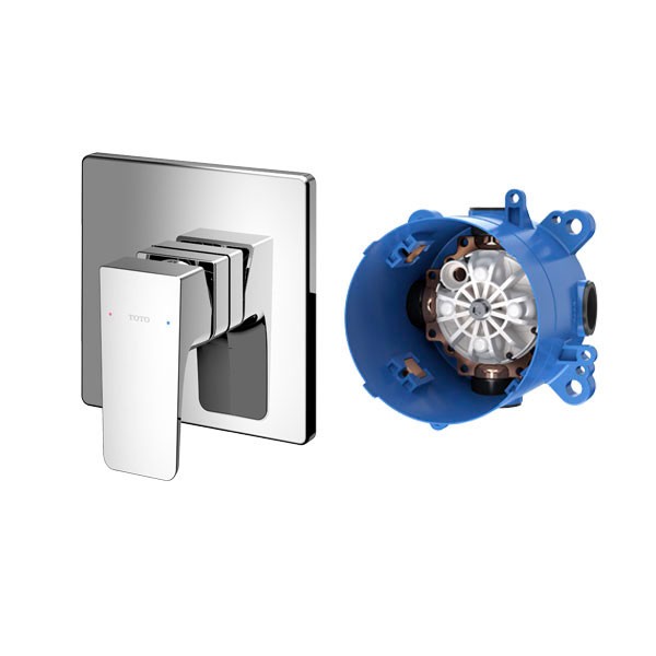 Van gật gù điều chỉnh nóng lạnh TOTO TBG07303VA kèm phụ kiện âm tường TBN01001B (TBG07303V/TBN01001B) 1 Van gật gù điều chỉnh nóng lạnh TOTO TBG07303VA kèm phụ kiện âm tường TBN01001B (TBG07303V/TBN01001B)