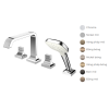 Vòi xả bồn tắm TOTO TBG08202A nóng lạnh kèm tay sen