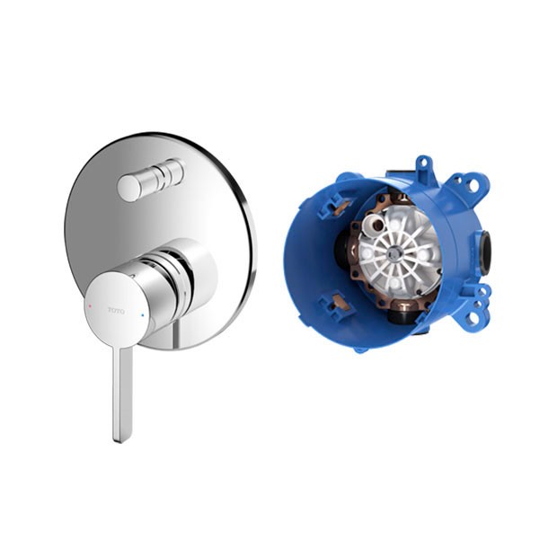 Van gật gù điều chỉnh nóng lạnh kèm nút chuyển hướng và phụ kiện âm tường TOTO TBG11304VA TBN01001B 1 Van gật gù điều chỉnh nóng lạnh kèm nút chuyển hướng và phụ kiện âm tường TOTO TBG11304VA TBN01001B