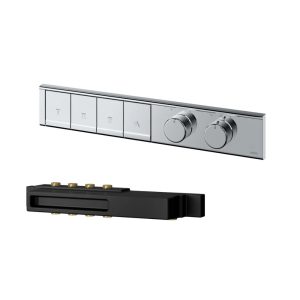 Bảng điều khiển nhiệt độ kèm nút chuyển hướng 4 đường nước và phụ kiện âm tường TOTO TBV11140A TBN11FC0A