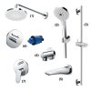 Set sen tắm âm tường 3 đường nước nóng lạnh TOTO TBW01003A 8 Set sen tắm âm tường 3 đường nước nóng lạnh TOTO TBW01003A