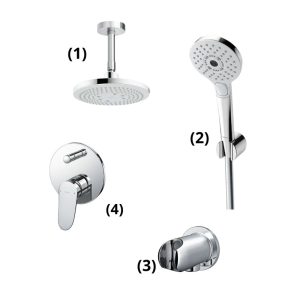 Set sen tắm âm tường 2 đường nước nóng lạnh TOTO TBW01003B1A TBW01010V