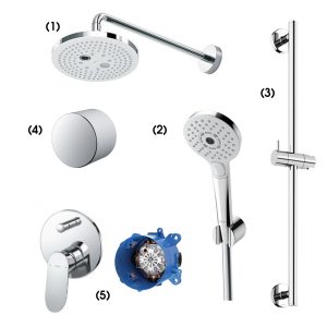 Set sen tắm âm tường 2 đường nước nóng lạnh TOTO TBW01004A TBW01010A