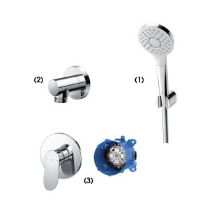 Set sen tắm âm tường 1 đường nước nóng lạnh TOTO TBW01008A TBW01014B TBG01303BA TBN01001B