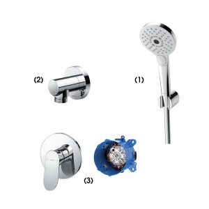 Set sen tắm âm tường 1 đường nước nóng lạnh TOTO TBW01010A TBW01014B TBG01303BA TBN01001B