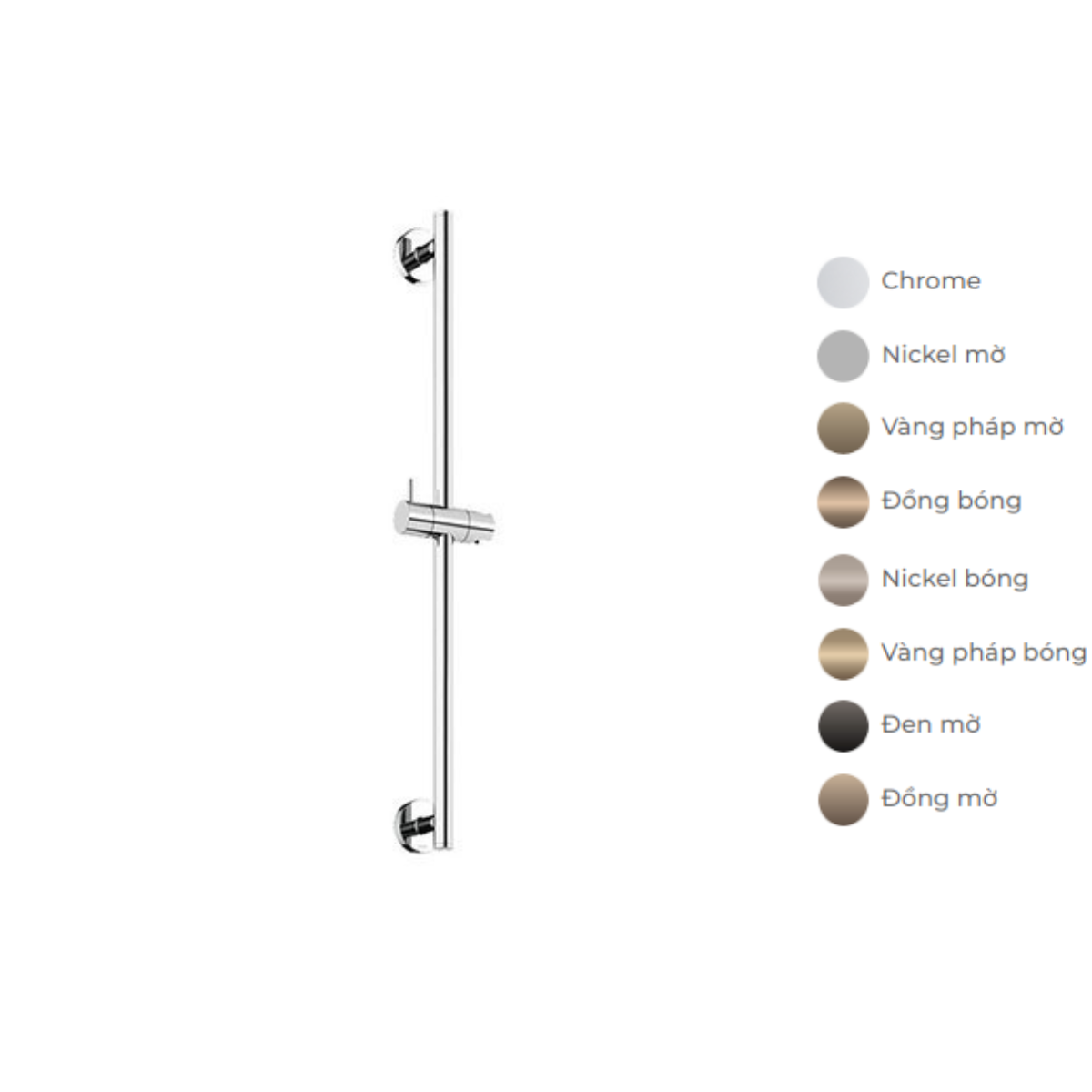 Thanh trượt sen tắm TOTO TBW01016B (659 mm)