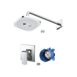 Set sen tắm âm tường 1 đường nước nóng lạnh TOTO TBW02004A TBG02303BA TBN01001B