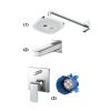 Set sen tắm âm tường 2 đường nước nóng lạnh TOTO TBW02004A