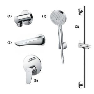 Set sen tắm âm tường 2 đường nước nóng lạnh TOTO TBW07009A TBG01001B