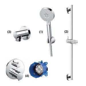 Set sen tắm âm tường 1 đường nước nhiệt độ TOTO TBW07009A TBW01016B TBW01014B TBV01407B TBN01001B