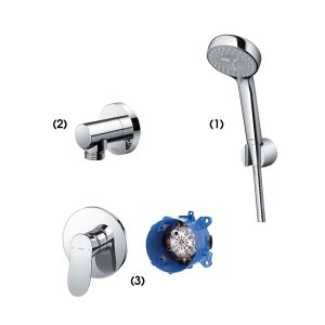 Set sen tắm âm tường 1 đường nước nóng lạnh TOTO TBW07012A TBW01014B TBG01303BA TBN01001B