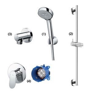 Set sen tắm âm tường 1 đường nước nóng lạnh TOTO TBW07012A TBW01016B TBW01014B TBG01303BA TBN01001B