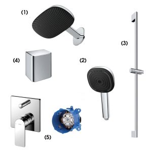 Set sen tắm âm tường 2 đường nước nóng lạnh GT Series TOTO TBW15AB0A