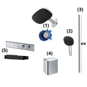 Set sen tắm âm tường 3 đường nước nhiệt độ G Series TOTO TBW15CB0A