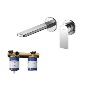 Vòi lavabo nóng lạnh gắn tường GT TOTO TLG13308A kèm van âm TLN103G0A