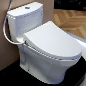 Alternative view of Bồn cầu TOTO MS885DE4 1 khối nắp rửa cơ TCW1211A