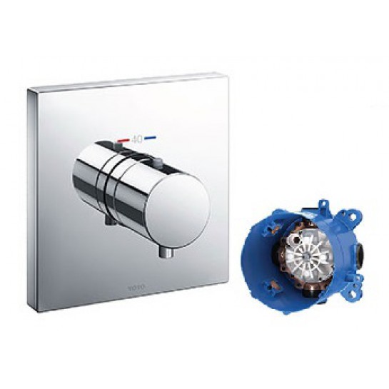 Van điều chỉnh nhiệt độ TOTO TBV02402B kèm phụ kiện âm tường TBN01001B 1 Van điều chỉnh nhiệt độ TOTO TBV02402B kèm phụ kiện âm tường TBN01001B