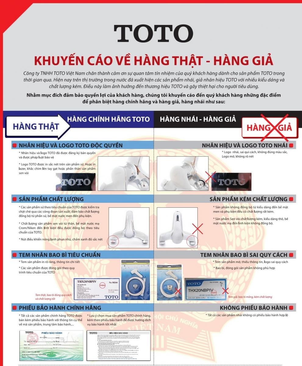 Phân Biệt Bồn Cầu TOTO Chính Hãng Và Hàng Nhái: 8 Dấu Hiệu Nhận Biết Ngay Tại Cửa Hàng 2 nhan-biet-thiet-bi-ve-sinh-toto-hang-that-toto-banletaikho